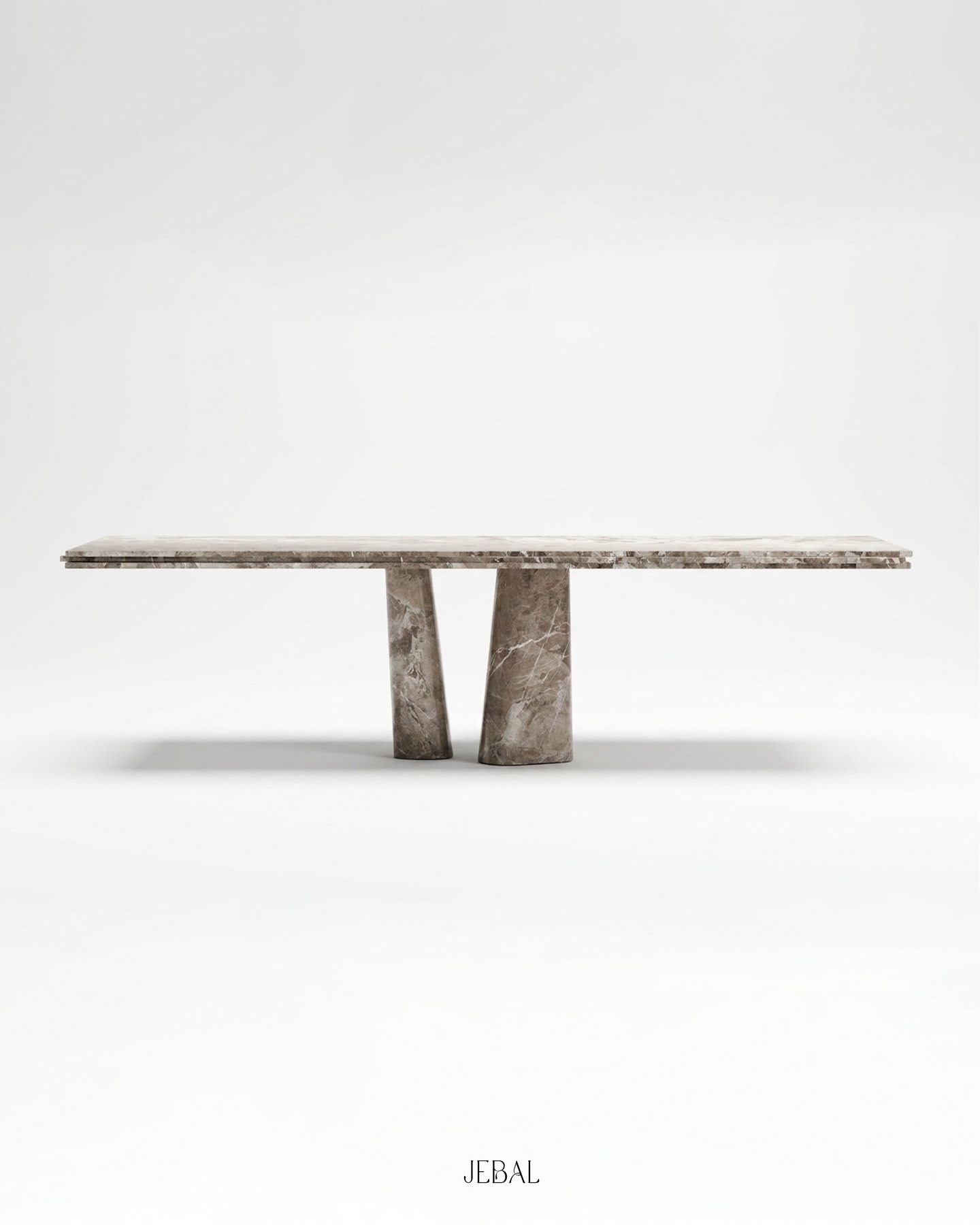 Surge Console — Coffee Wood Vein marble