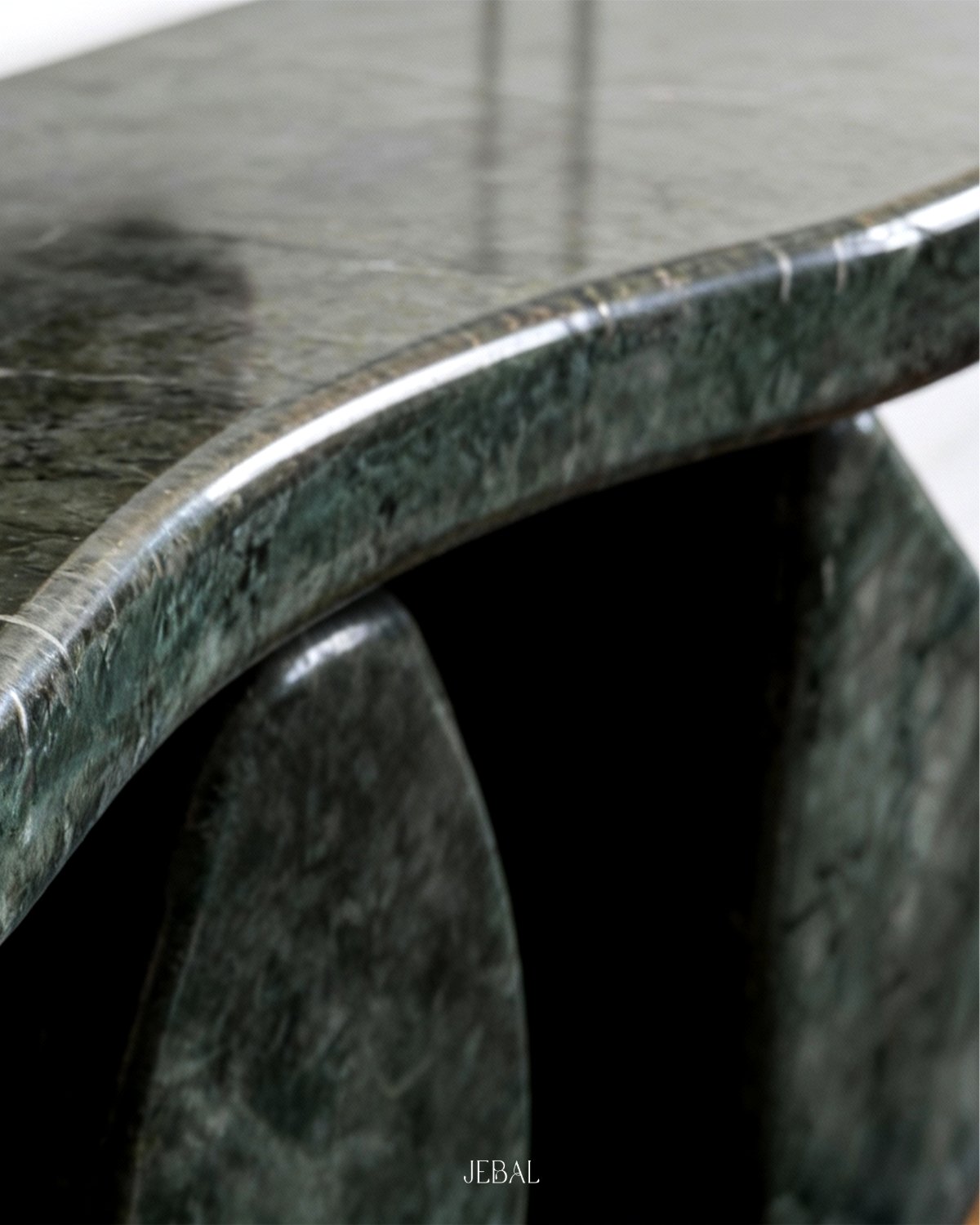 Polished marble edge detail